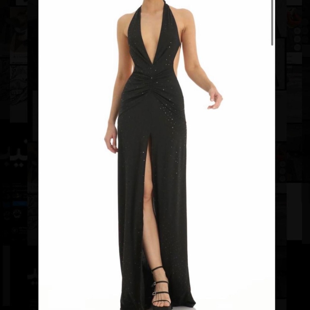 Lucy in the sky nubia black maxi dress XXS